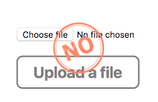 no upload file